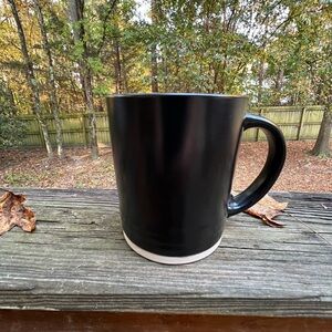 Dwell Studios Black and Tan Ceramic Mug